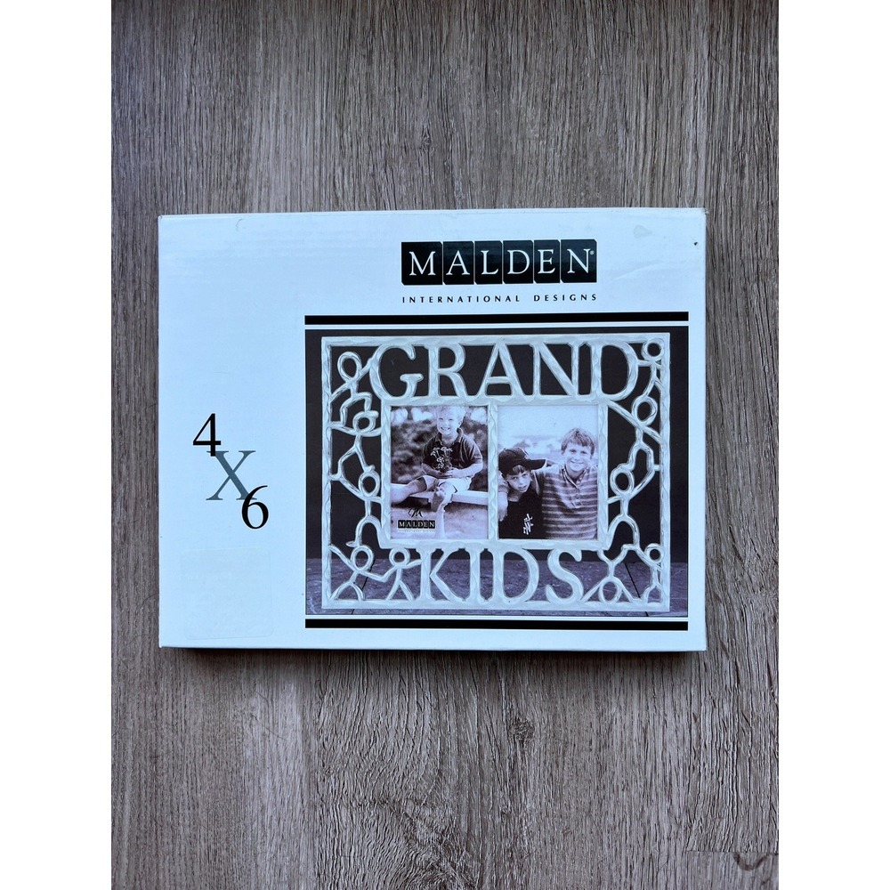 Malden Grand Kids Picture Frame, Pewter, 4x6 Horizontal
